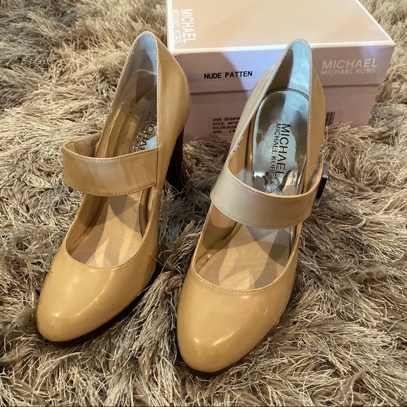 Michael Kors Nude Devenport Mary Jane Pumps - Picture 3 of 8
